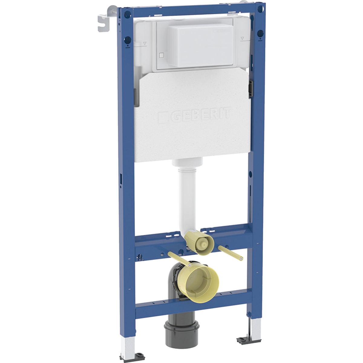 Geberit Duofix element for wall-hung WC, 112 cm, with Alpha concealed cistern 12 cm, 4.5 / 3 litres