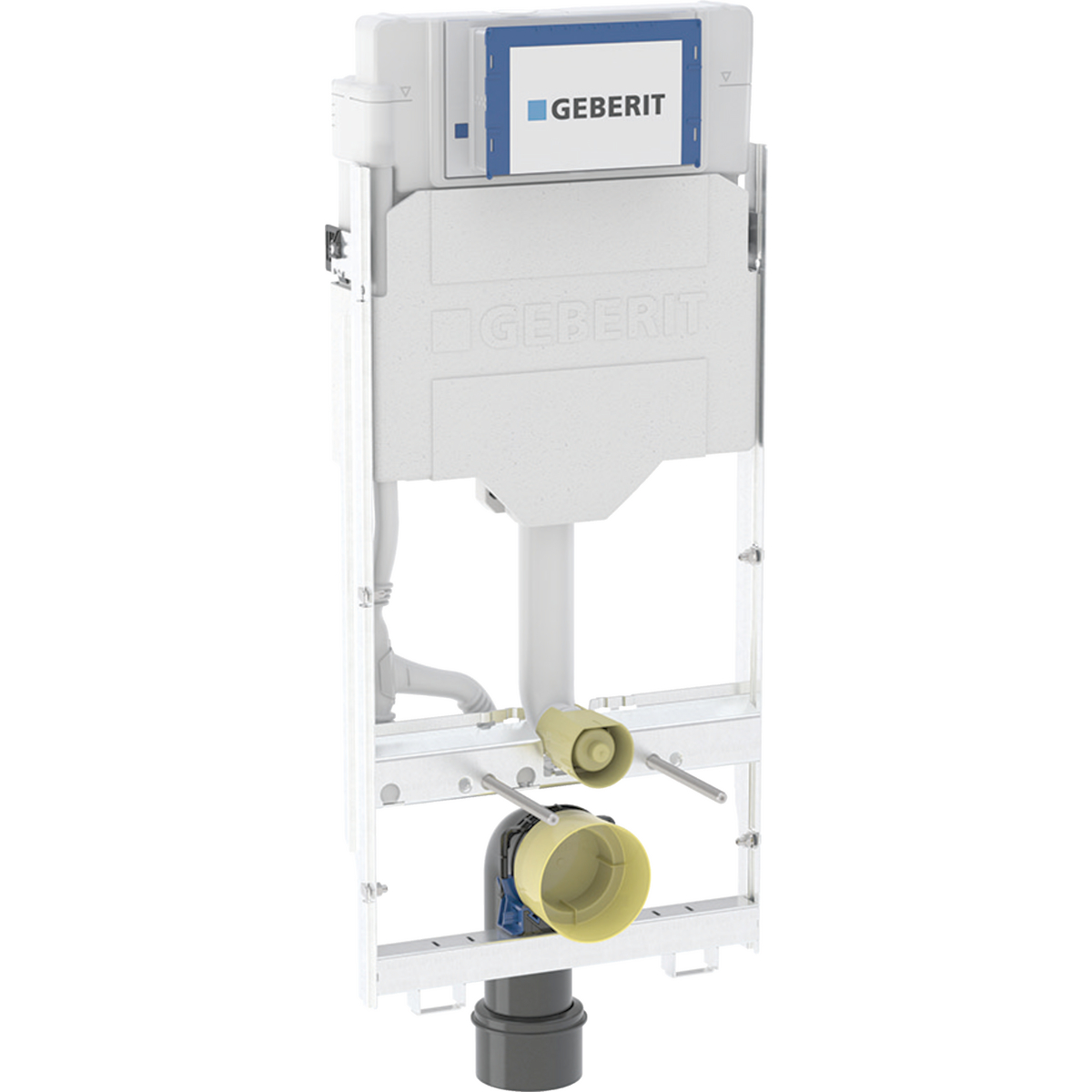 Geberit GIS element for wall-hung WC, 114 cm, with Sigma concealed cistern 12 cm and Power & Connect box