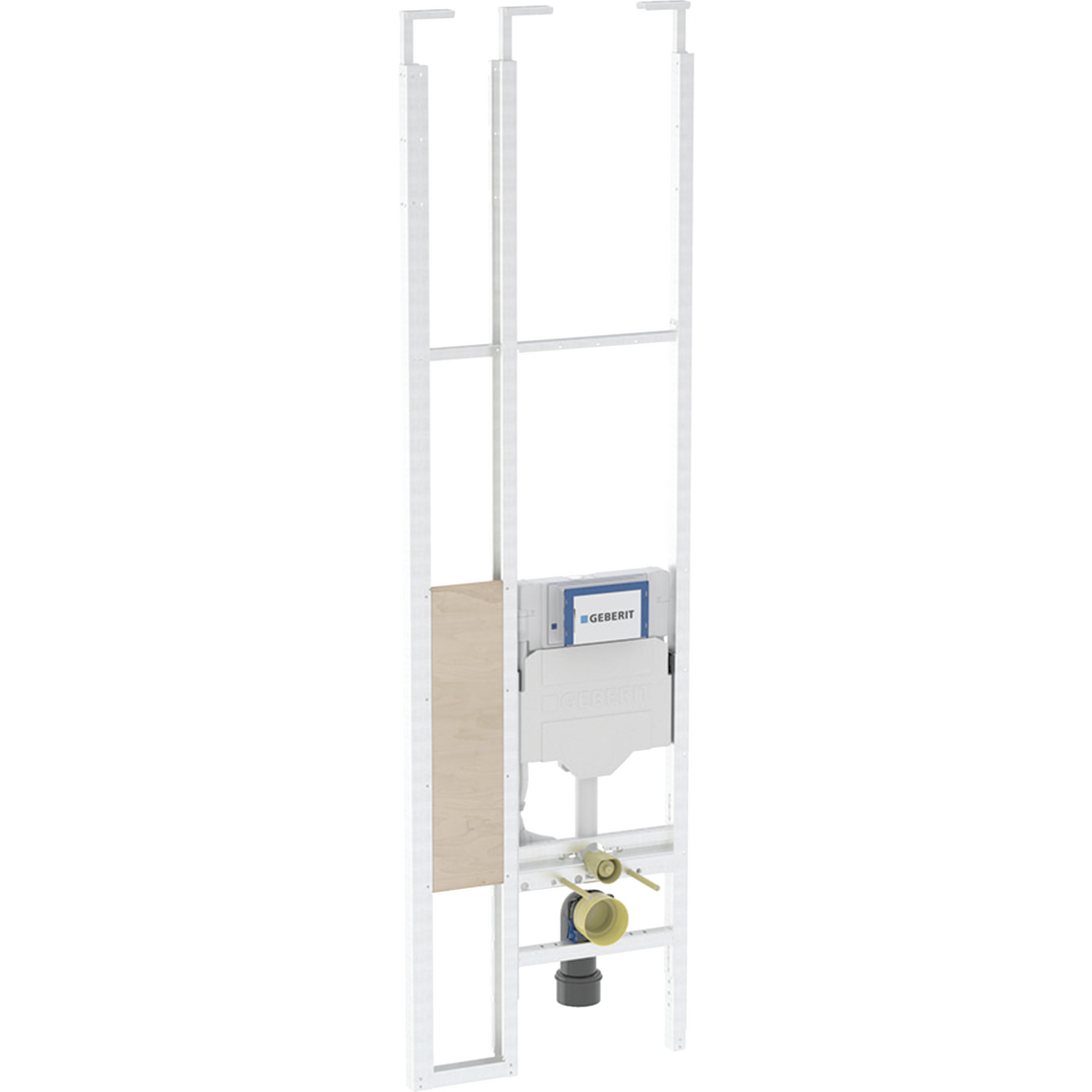 Geberit Duofix telescopic module for wall-hung WC, with Sigma concealed cistern 12 cm