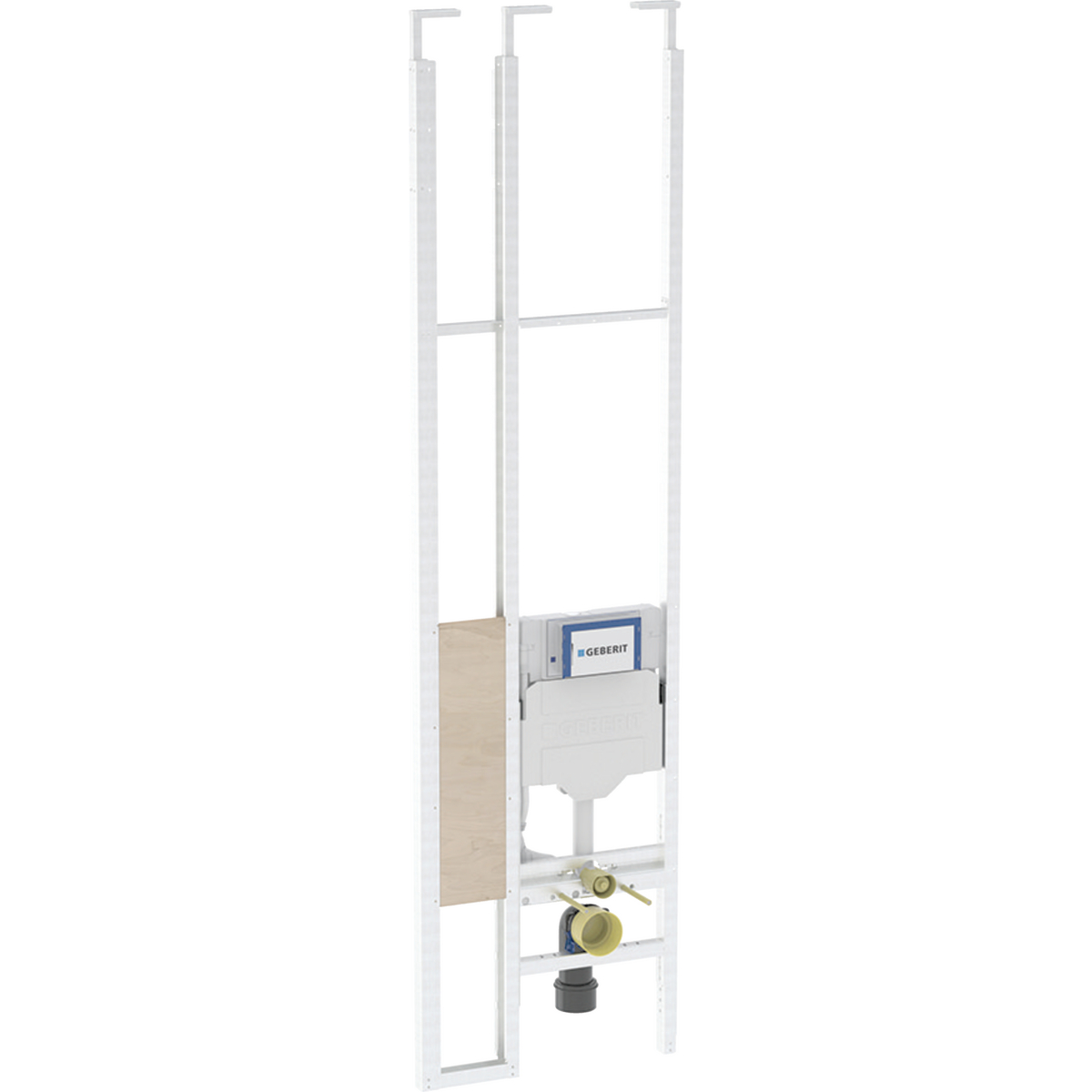 Geberit Duofix telescopic module for wall-hung WC, with Sigma concealed cistern 12 cm, barrier-free