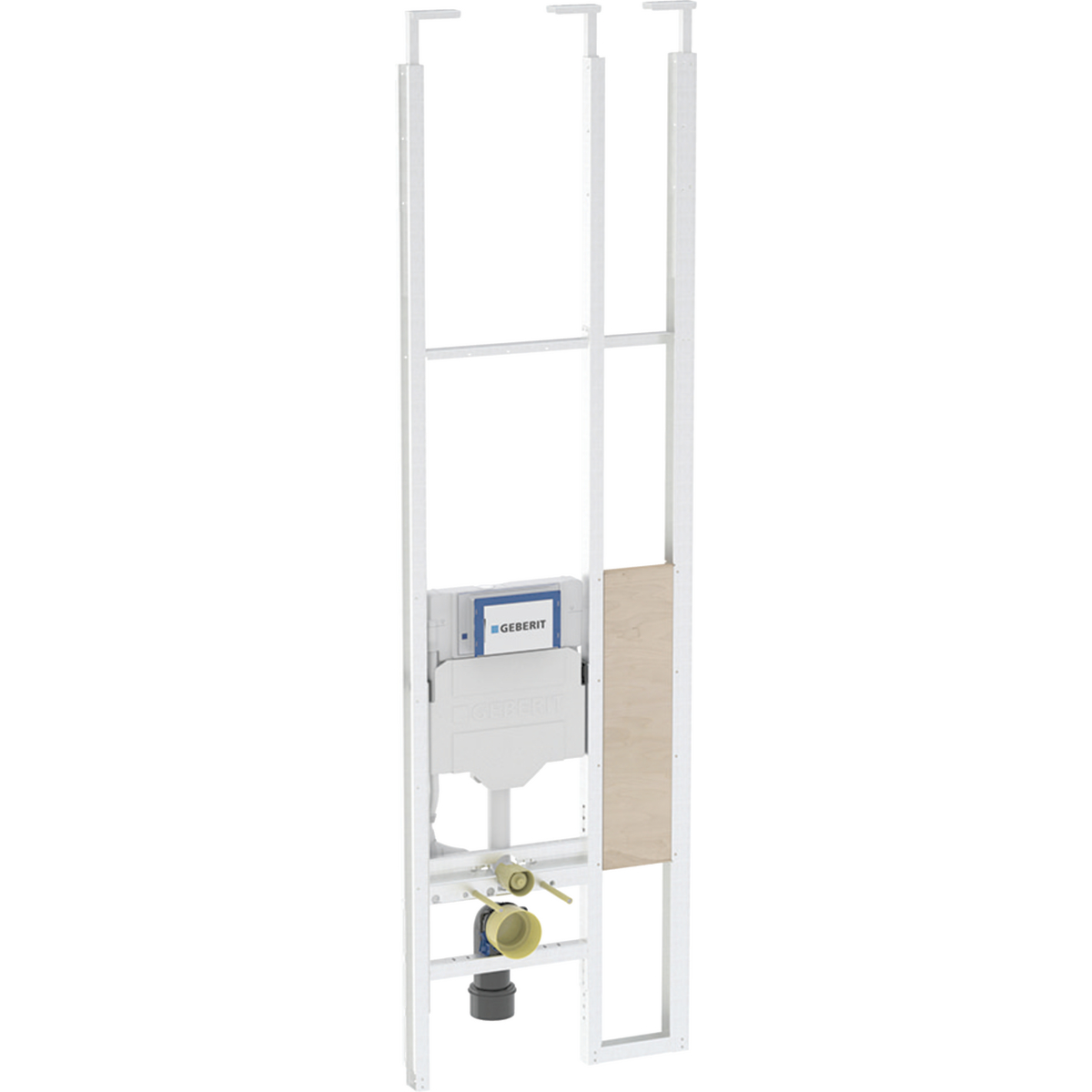 Geberit Duofix telescopic module for wall-hung WC, with Sigma concealed cistern 12 cm, barrier-free