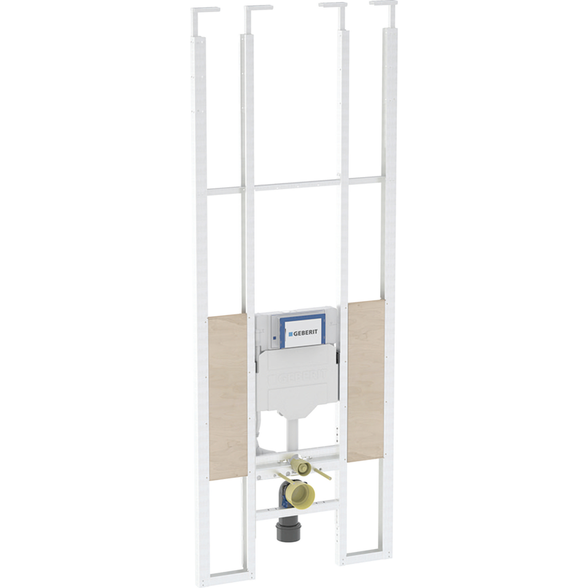 Geberit Duofix telescopic module for wall-hung WC, with Sigma concealed cistern 12 cm, barrier-free