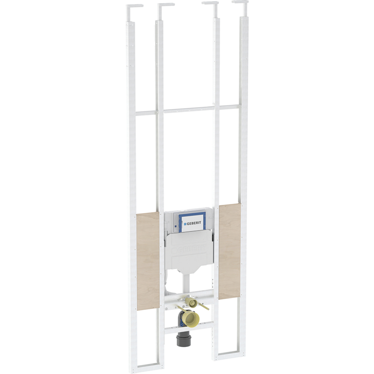 Geberit Duofix telescopic module for wall-hung WC, with Sigma concealed cistern 12 cm, barrier-free