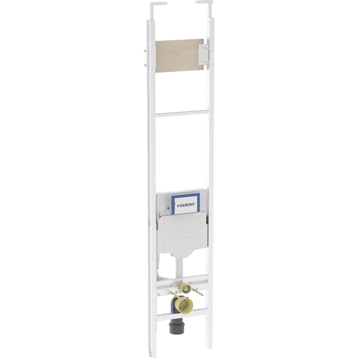 Geberit Duofix telescopic module for wall-hung WC, with Sigma concealed cistern 12 cm, barrier-free