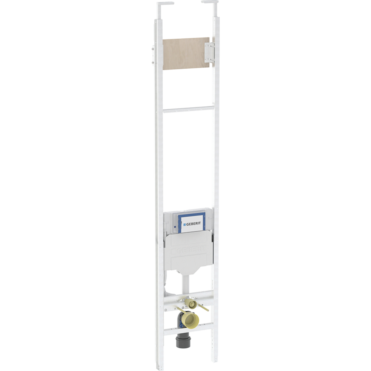 Geberit Duofix telescopic module for wall-hung WC, with Sigma concealed cistern 12 cm