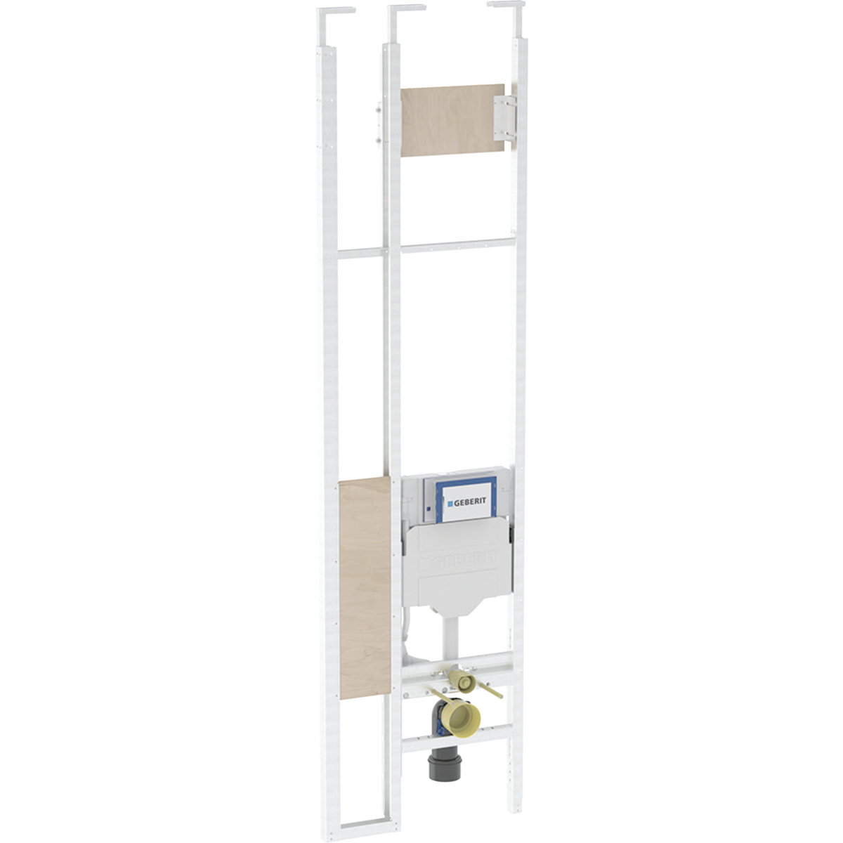 Geberit Duofix telescopic module for wall-hung WC, with Sigma concealed cistern 12 cm, barrier-free