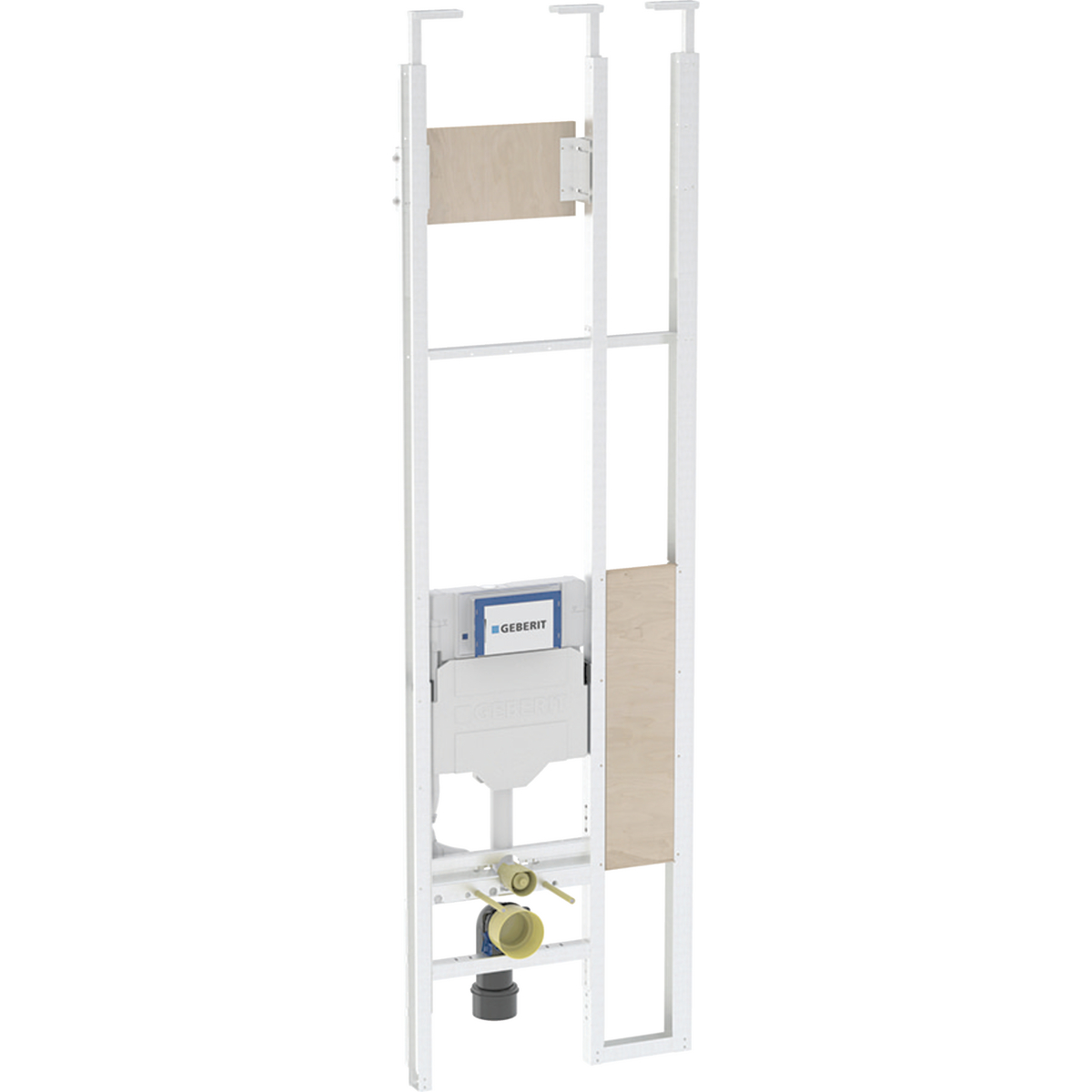Geberit Duofix telescopic module for wall-hung WC, with Sigma concealed cistern 12 cm, barrier-free