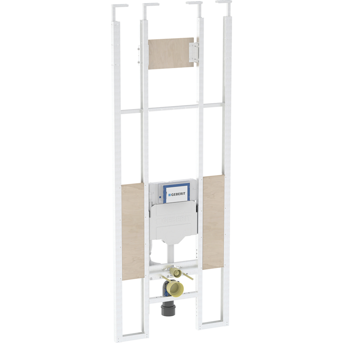 Geberit Duofix telescopic module for wall-hung WC, with Sigma concealed cistern 12 cm, barrier-free