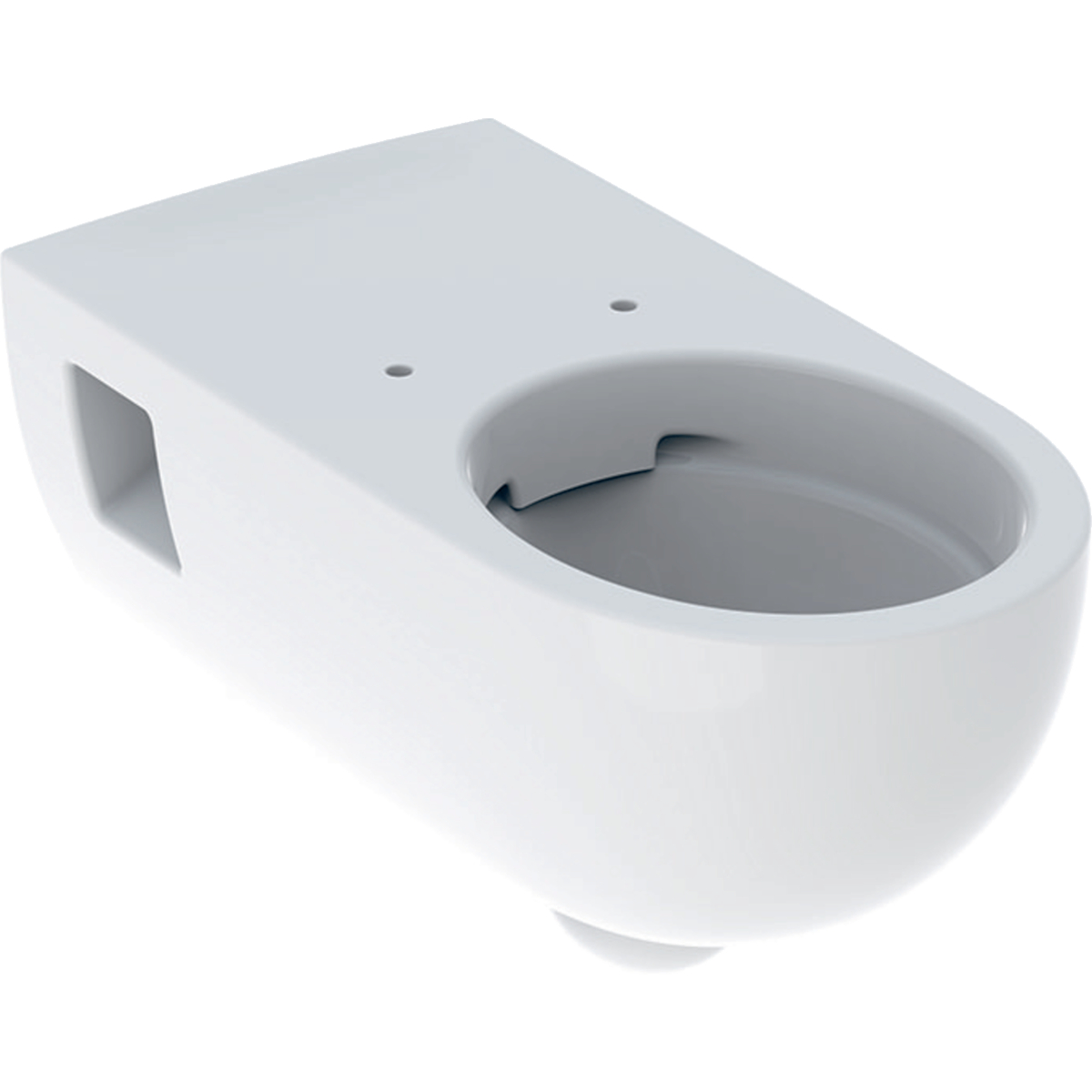 Geberit Selnova Comfort Premium wall-hung WC, washdown, large projection, semi-shrouded, barrier-free, Rimfree: T=70cm, White