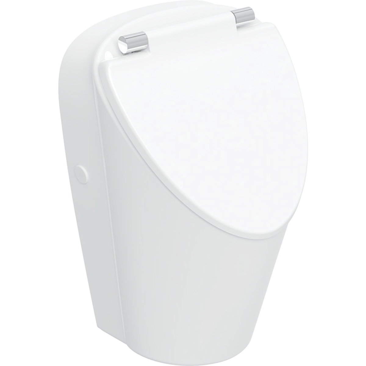 Geberit Selnova S urinal, inlet from the rear, outlet to the rear or downwards