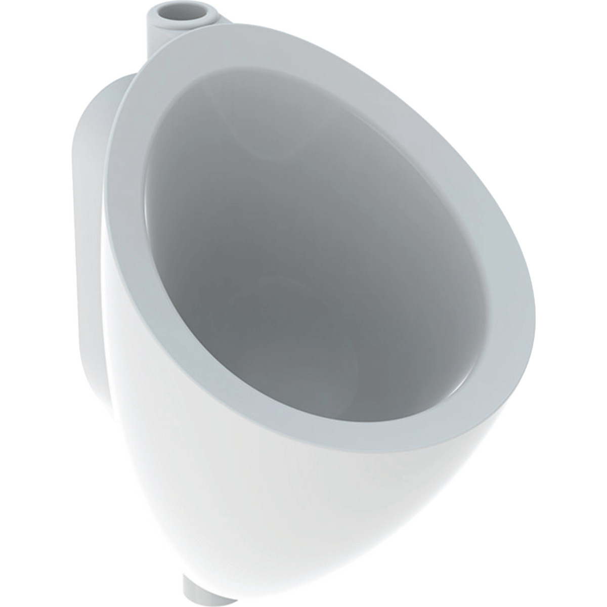 Geberit Selnova L urinal, inlet from the rear, outlet to the rear or downwards