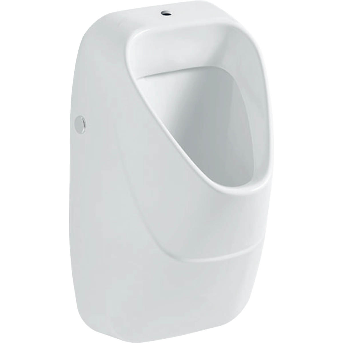 Geberit 300 Urinoirs urinal with drain strainer, inlet from the top, outlet to the rear or downwards: T=34cm, Outlet=to the rear or downwards, Inlet=top, White