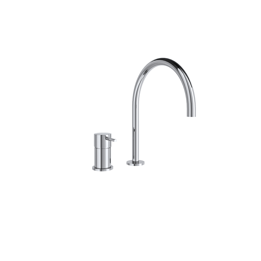 394702 CROMO LAVABO REPISA 8L ODISEA CAÑO 220mm