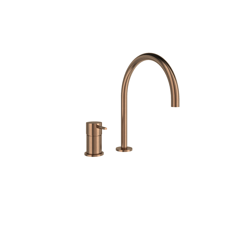 394702CUC COBRE CEPILLADO LAVABO REPISA 8L ODISEA CAÑO 220mm