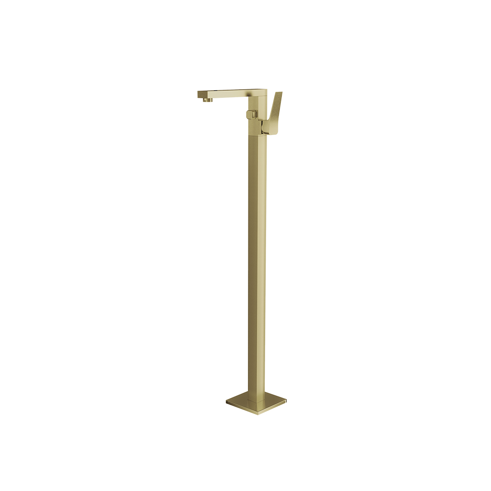 427602OC ORO CEPILLADO BASE-COLUMNA LAVABO PRISMA
