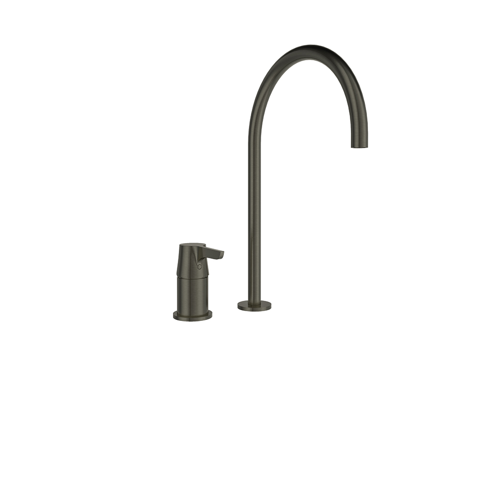 914003GR GRAFITO FREGADERO REPISA SIN DUCHITA 8L ADAGIO CAÑO ALTO 220mm