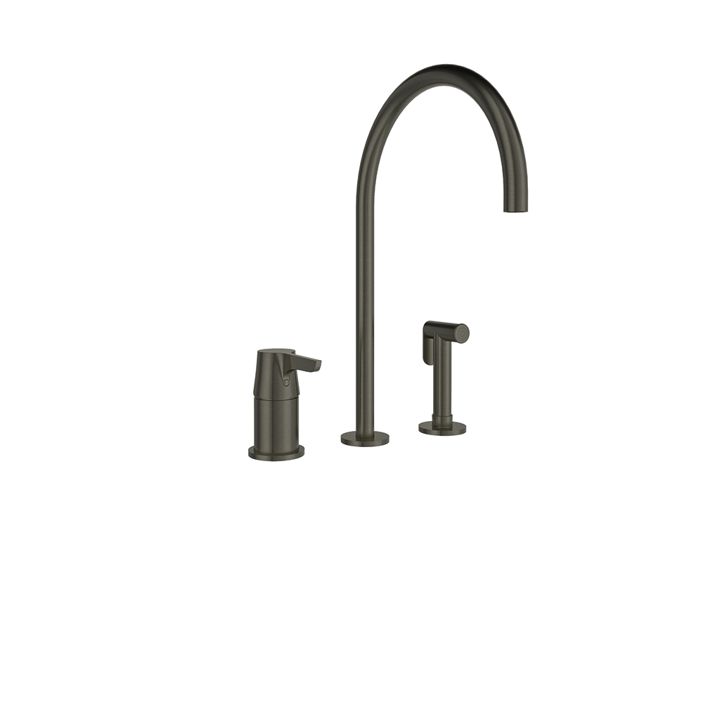 914103GR GRAFITO FREGADERO REPISA CON DUCHITA 8L ADAGIO CAÑO ALTO 220mm