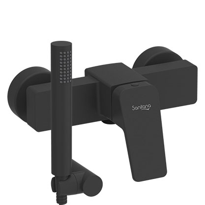 Single-lever-shower-mixer-black-matte