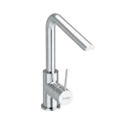 Single-lever-kitchen-mixer-with-swivel-spout