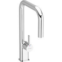 Single-lever-sink-mixer-with-shower-2-functions-square-chrome