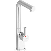 Single-lever-sink-mixer-with-shower-2-functions-line-chrome