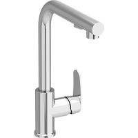 Single-lever-sink-mixer-type-T-with-shower-2-functions-chrome