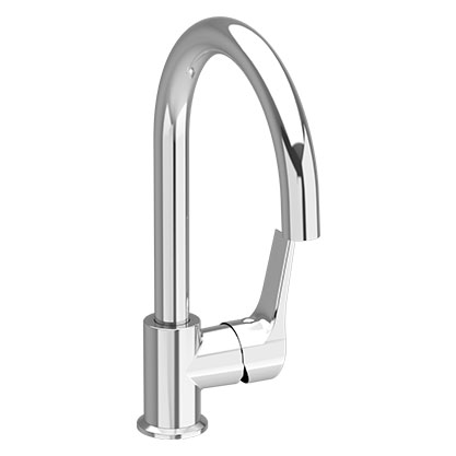 Single-lever-sink-mixer-hight-spout-swivel-chrome