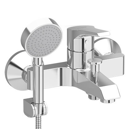 Single-lever-bathtub-mixer-chrome