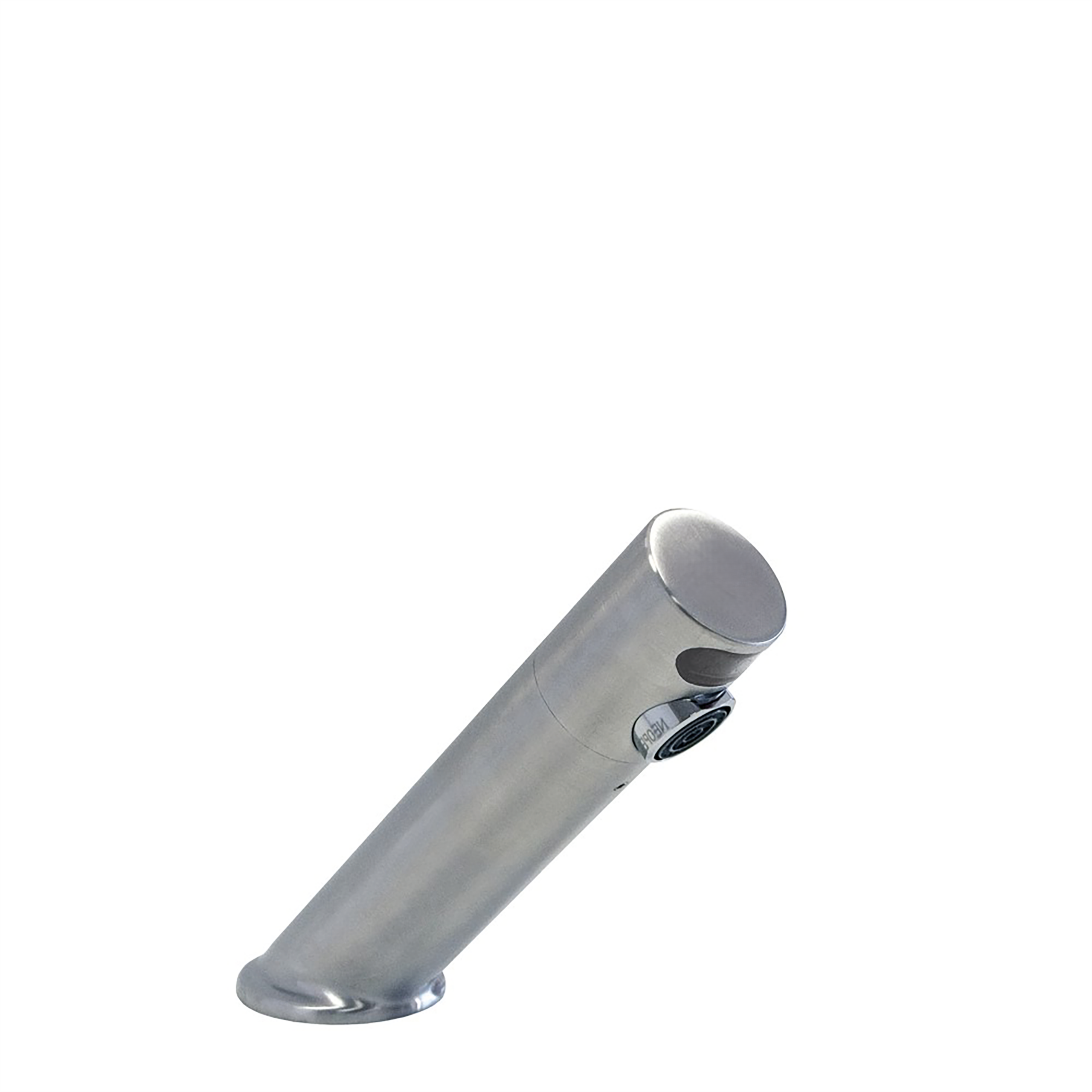 Automatic deck mounted 45 degree angled StSt electronic mixer tap
