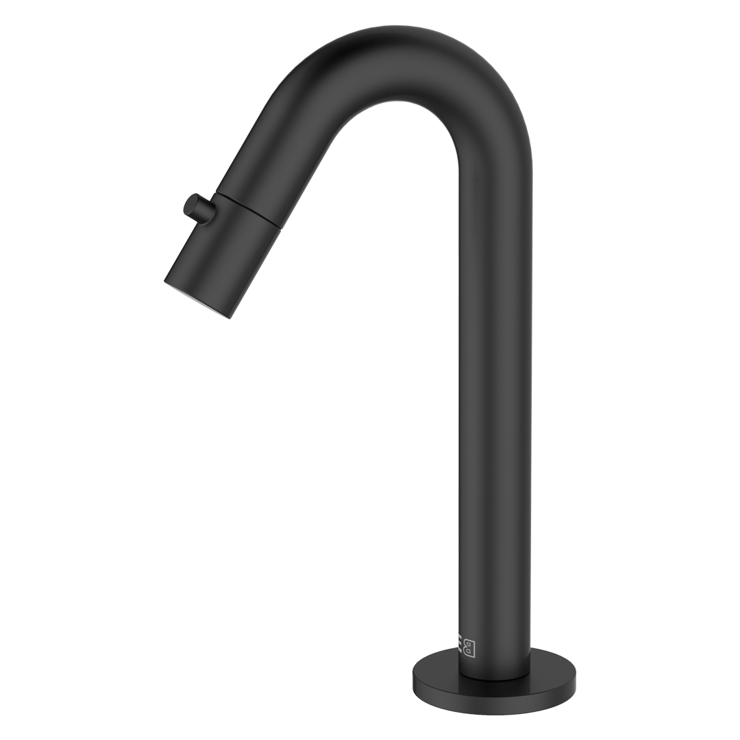 Lollipop hand-wash basin faucet cold-water black