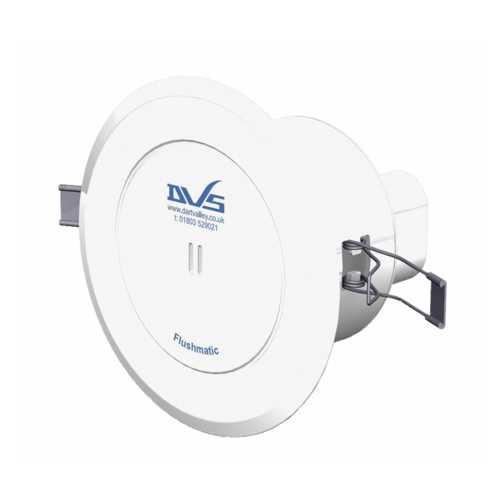 Suspended ceiling downlighter urinal control for multiple station urinals Mains operated in white