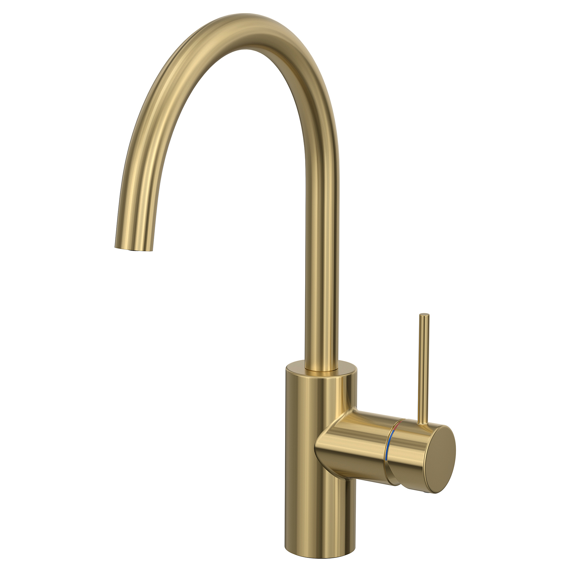 SALLSJÖN kitchen mx tap sgl side lever brass