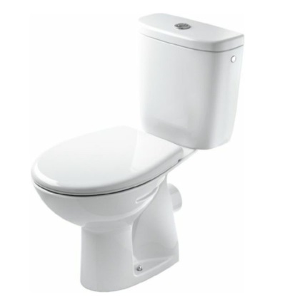 EUROLINE-N mouted WC combi floorstanding pan and cistern, horizontal outlet, bottom water inlet  1⁄2″, including flushing mechanism, packed in foil, JIKA logo; without seat and cover