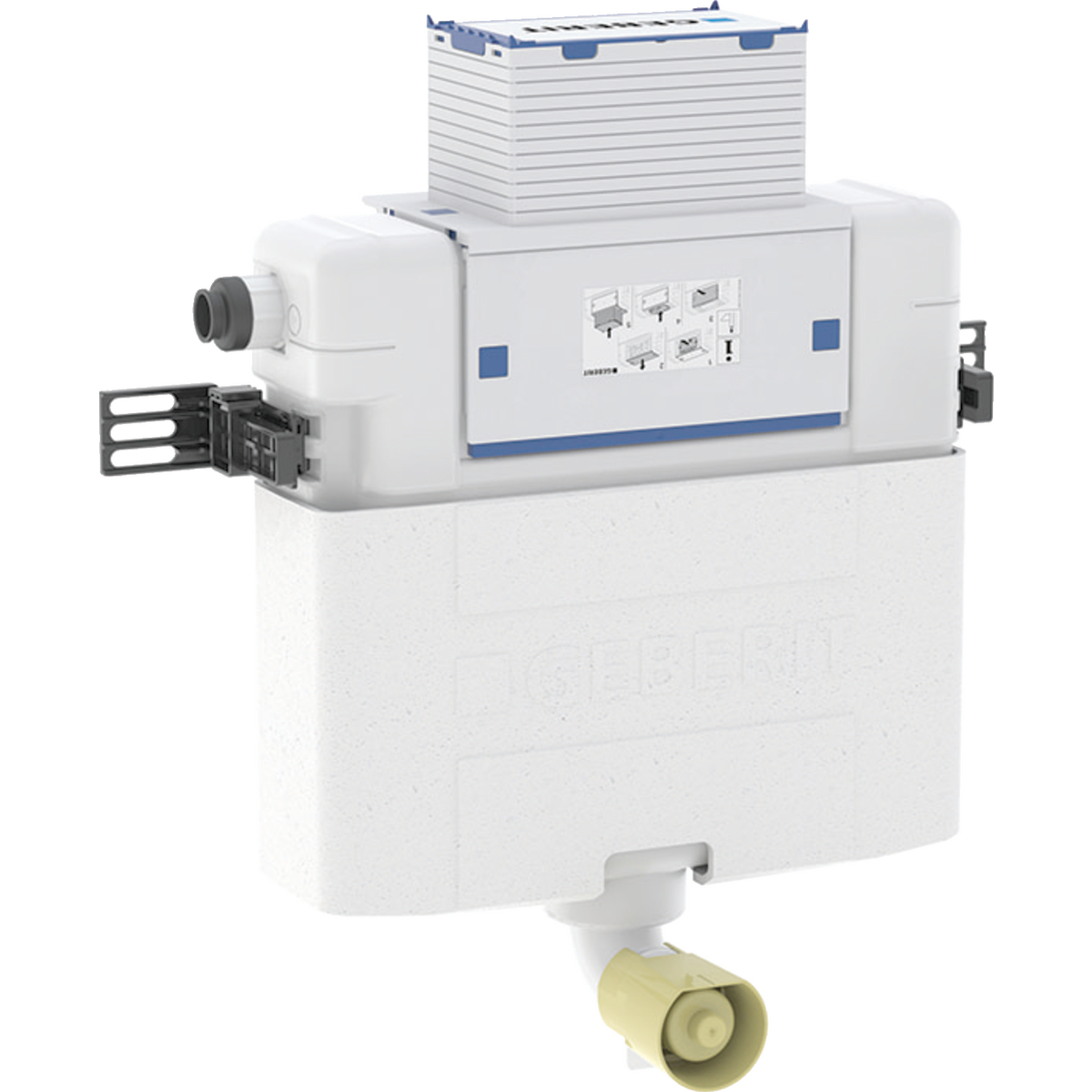 Geberit Omega concealed cistern 12 cm, 4 / 2 litres, installation height 82 cm, PEX connector