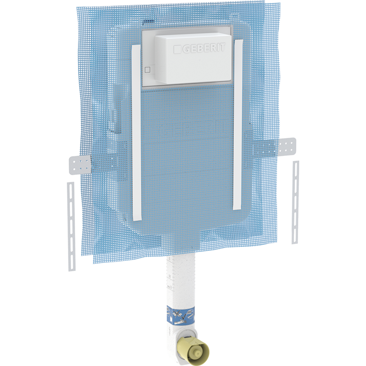 Geberit Alpha concealed cistern 8 cm, 6 / 3 litres