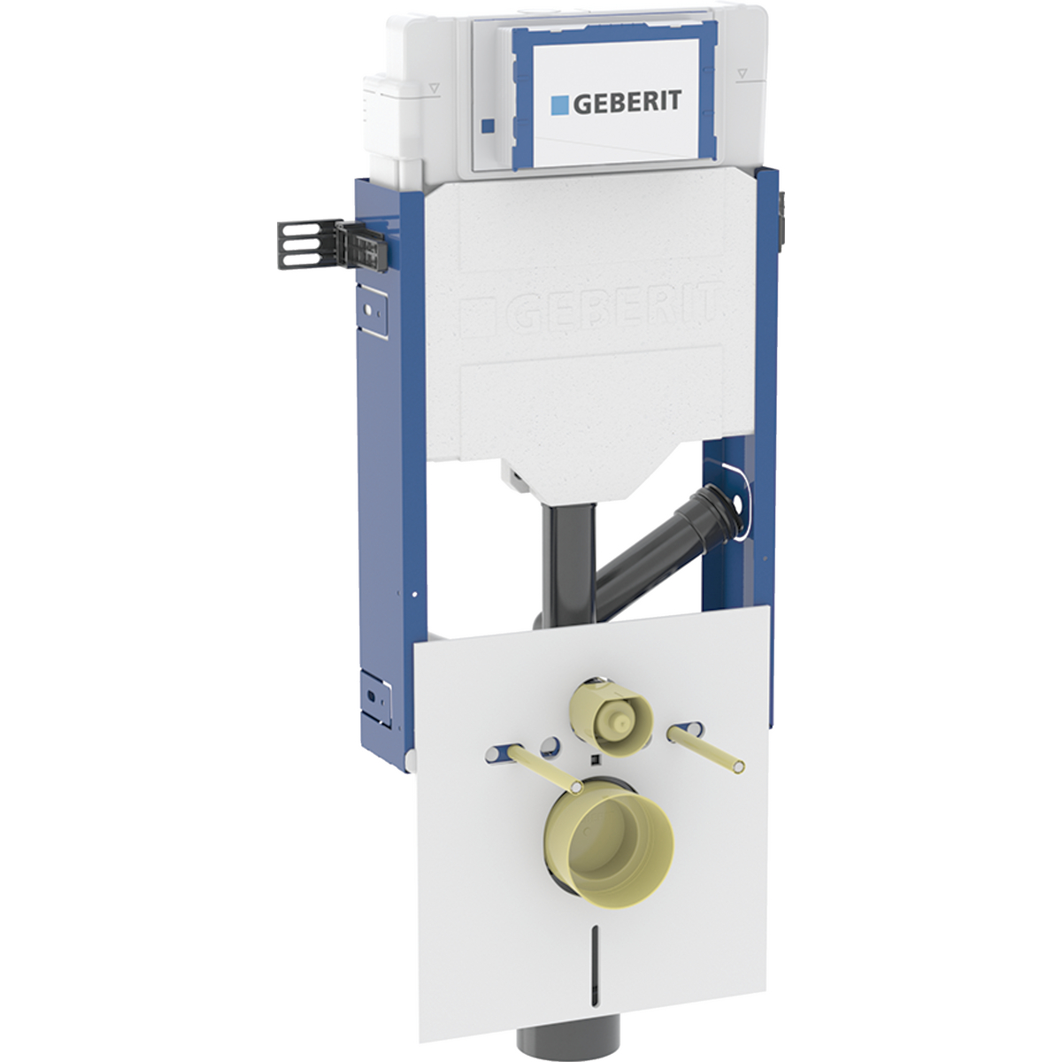 Geberit Kombifix element for wall-hung WC, 108 cm, with Sigma concealed cistern 12 cm, for odour extraction with exhaust air