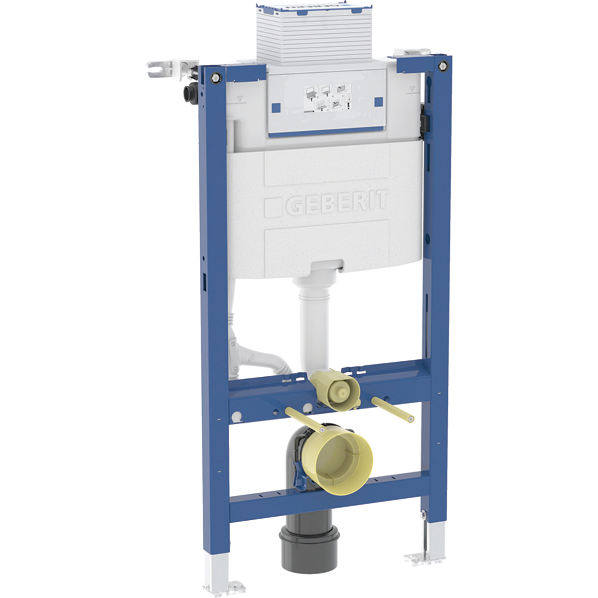 Geberit Duofix element for wall-hung WC, 98 cm, with Omega concealed cistern 12 cm, PEX connector