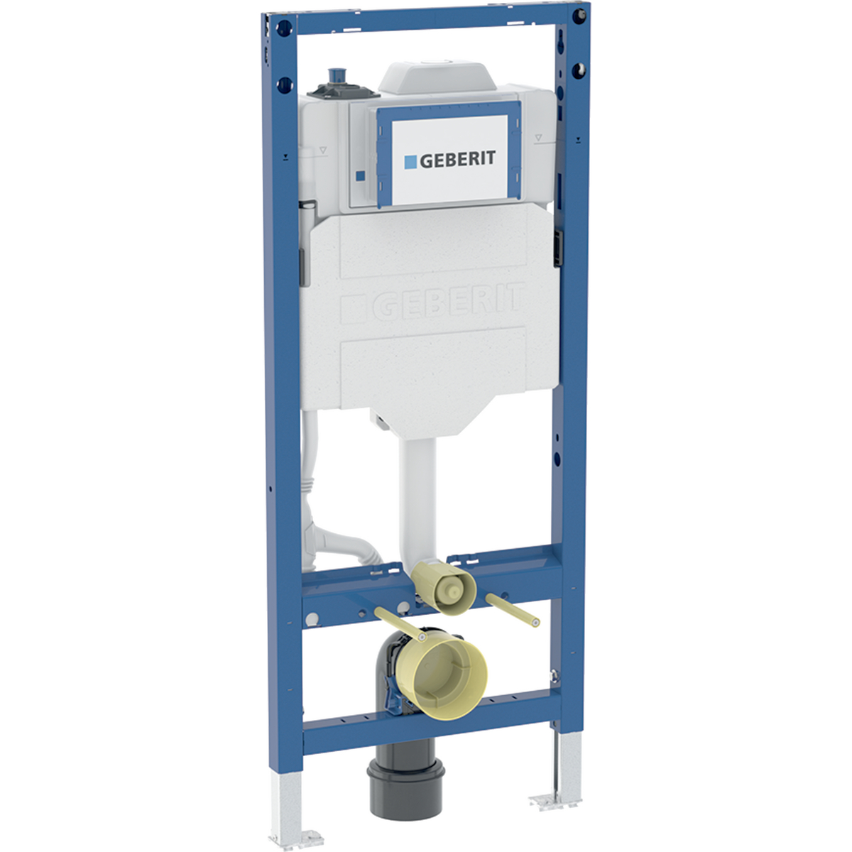 Geberit Duofix element for wall-hung WC, 120 cm, with Geberit Sigma concealed cistern 12 cm, with HS30 hygiene flush unit: Connection=1 water suply connection