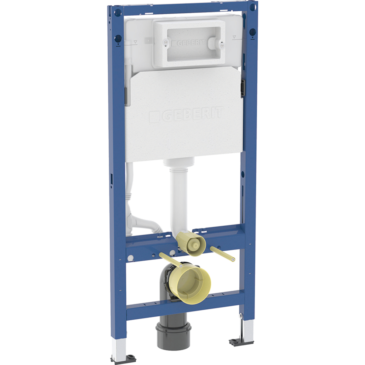 Geberit DuofixBasic element for wall-hung WC, 112 cm, with Delta concealed cistern 12 cm