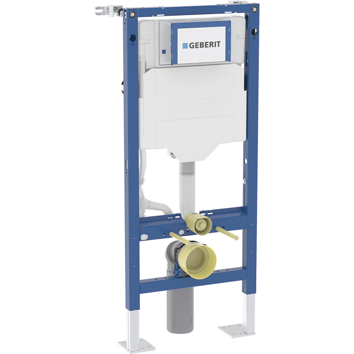Geberit Duofix element for wall-hung WC, 112 cm, with Sigma concealed cistern 12 cm, freestanding