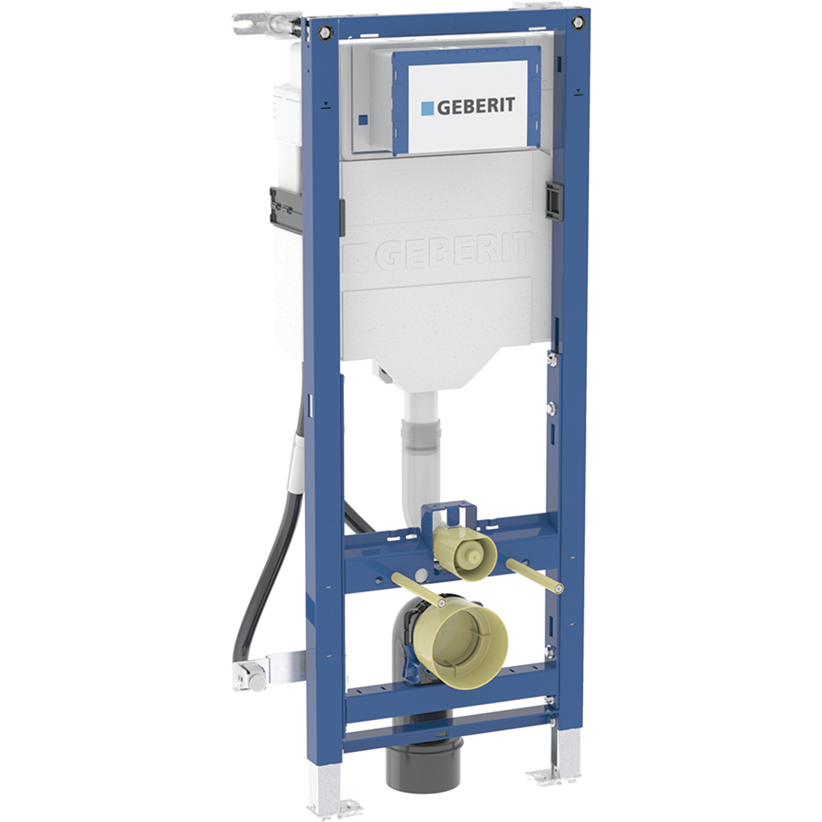 Geberit Duofix element for wall-hung WC, 112 cm, with Sigma concealed cistern 12 cm, barrier-free