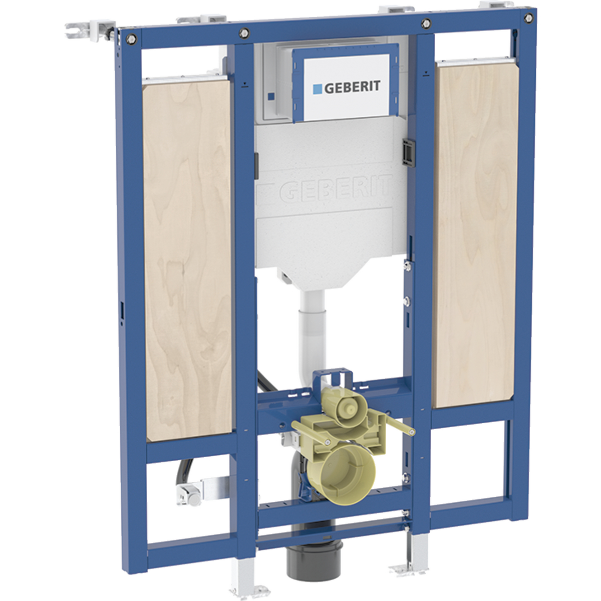 Geberit Duofix element for wall-hung WC, 112 cm, with Sigma concealed cistern 12 cm, barrier-free, for support rail and handles