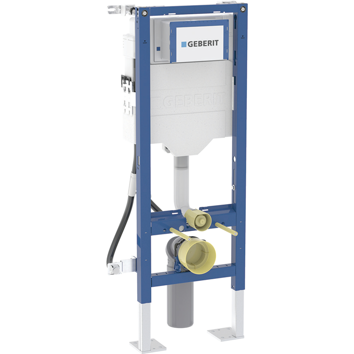 Geberit Duofix element for wall-hung WC, 112 cm, with Sigma concealed cistern 12 cm, freestanding, slim design