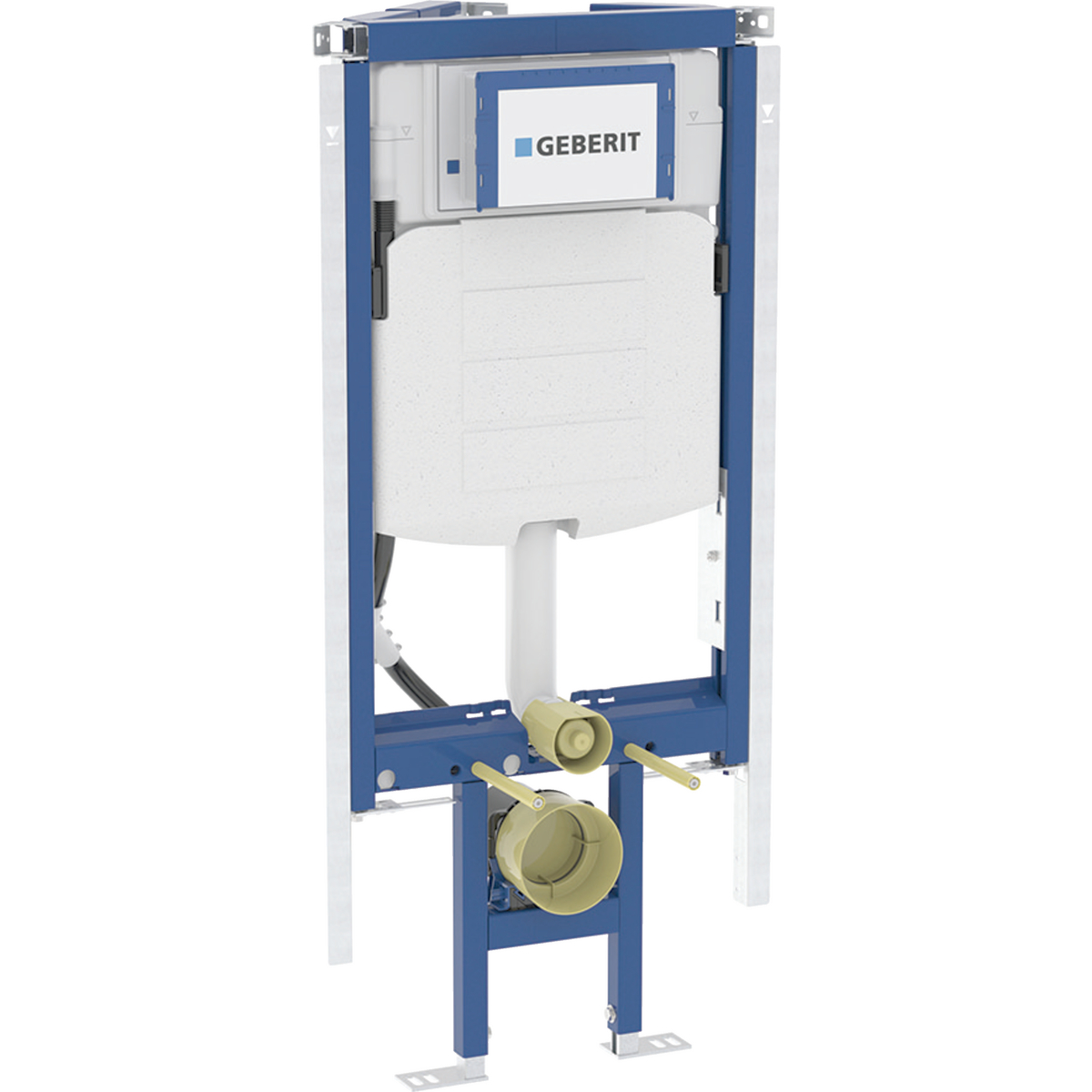 Geberit Duofix element for wall-hung WC, 112 cm, with Sigma concealed cistern 12 cm, corner construction