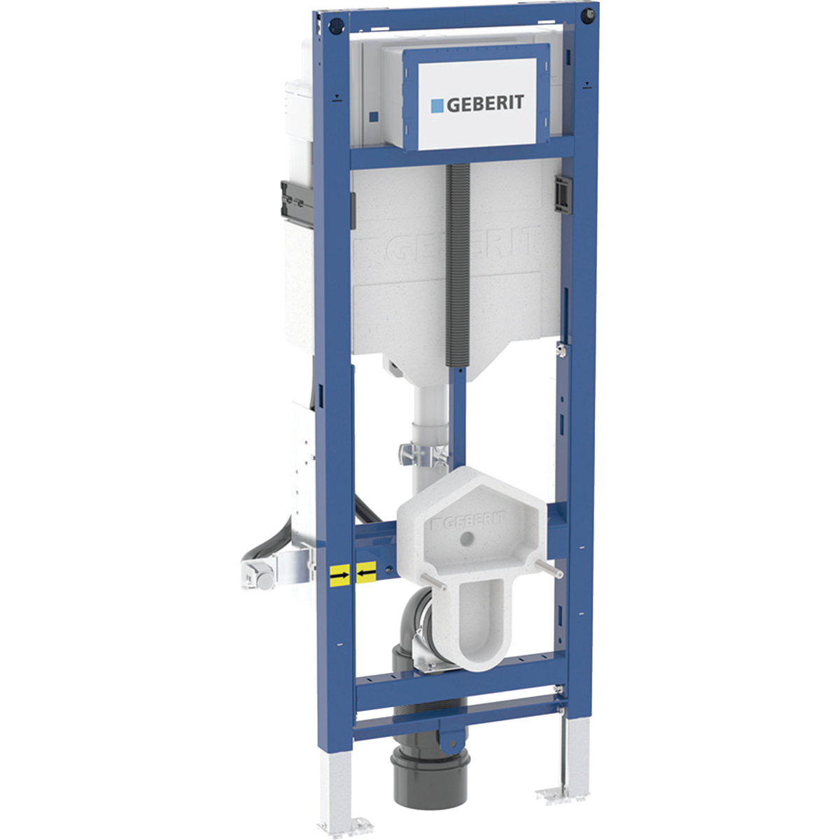 Geberit Duofix element for wall-hung WC, 112 cm, with Sigma concealed cistern 12 cm, barrier-free, WC height adjustable