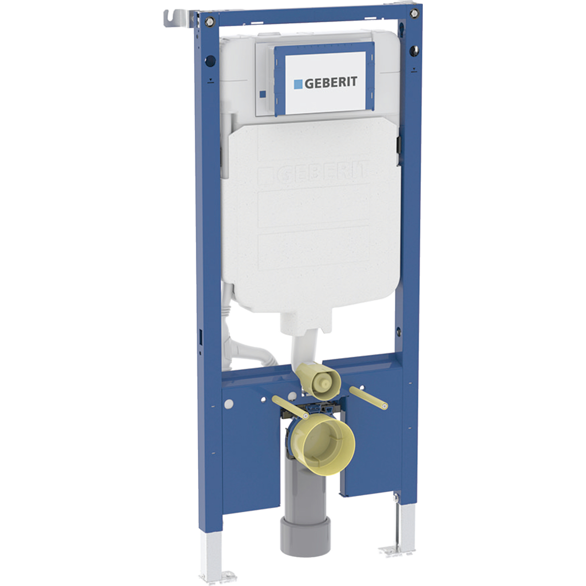 Geberit Duofix element for wall-hung WC, 114 cm, with Sigma concealed cistern 8 cm, connection bend made of PVC