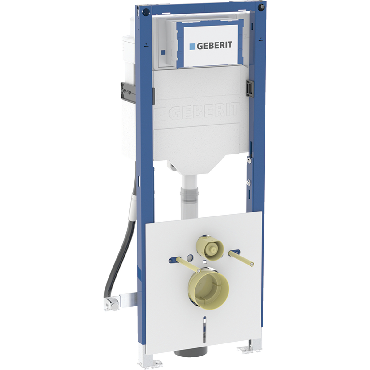 Geberit Duofix element for wall-hung WC, 112 cm, with Sigma concealed cistern 12 cm, barrier-free