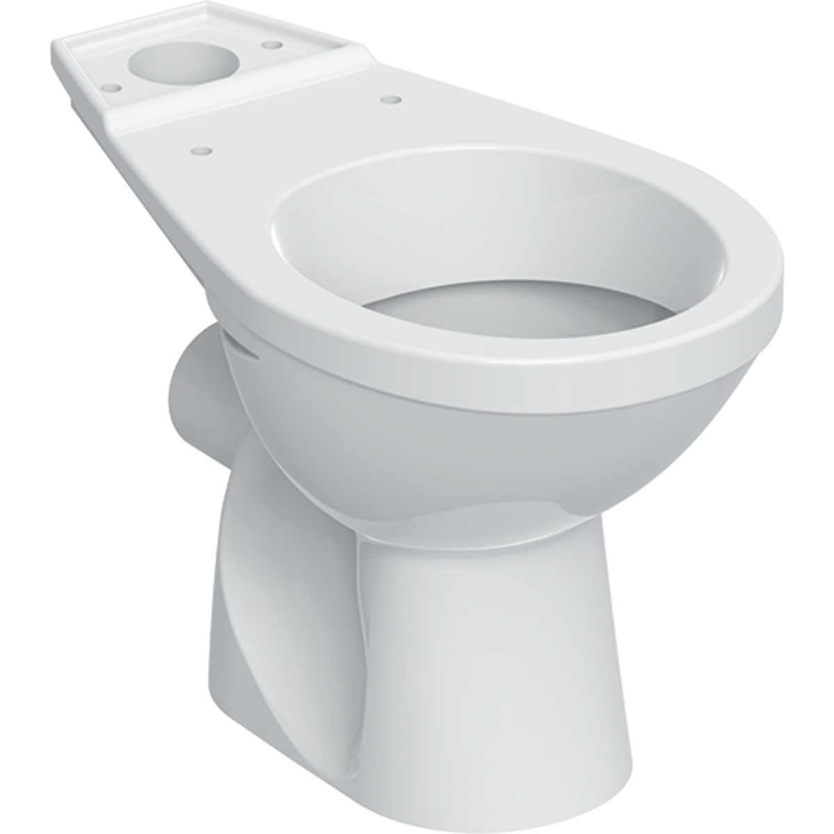 Koło Idol floor-standing WC for close-coupled exposed cistern, washdown, horizontal outlet